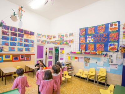 Momento pittura scuola dell'infanzia